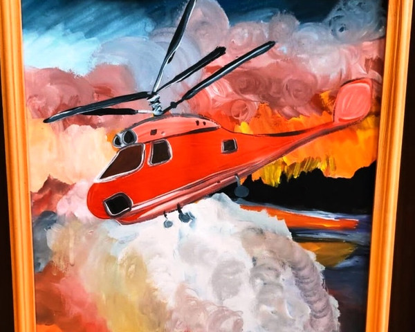 Красный вертолет и пожарная повозка - дошкольники сделали сами